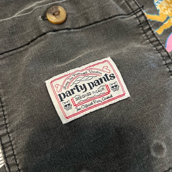 Party Pants Men’s Swim Trunks Novelty Print Board Shorts Beach Tropical Y2K - Picture 7 of 11